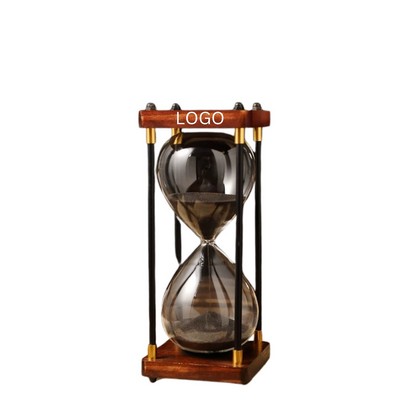 Large Hourglass Timer 30/60 Minute with High Quality Wooden Frame